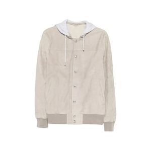 Eleventy Men Hooded Suede Jacket